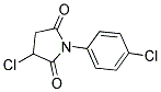 3-CHLORO-1-(4-CHLOROPHENYL)PYRROLIDINE-2,5-DIONE Struktur