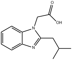 (2-ISOBUTYL-1H-BENZIMIDAZOL-1-YL)ACETIC ACID Struktur
