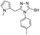 4-(4-METHYLPHENYL)-5-[(1-METHYL-1H-PYRROL-2-YL)METHYL]-4H-1,2,4-TRIAZOLE-3-THIOL Struktur