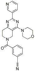 3-(4-MORPHOLIN-4-YL-2-PYRIDIN-3-YL-7,8-DIHYDRO-5H-PYRIDO[4,3-D]PYRIMIDINE-6-CARBONYL)-BENZONITRILE Struktur