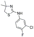 (3-CHLORO-4-FLUORO-PHENYL)-(4,4-DIMETHYL-4,5-DIHYDRO-THIAZOL-2-YL)-AMINE Struktur