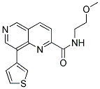 N-(2-METHOXYETHYL)-8-THIEN-3-YL-1,6-NAPHTHYRIDINE-2-CARBOXAMIDE Struktur