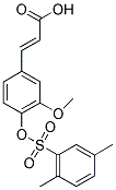 (2E)-3-(4-[[(2,5-DIMETHYLPHENYL)SULFONYL]OXY]-3-METHOXYPHENYL)ACRYLIC ACID Struktur