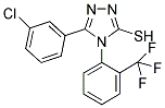 5-(3-CHLORO-PHENYL)-4-(2-TRIFLUOROMETHYL-PHENYL)-4H-[1,2,4]TRIAZOLE-3-THIOL Struktur