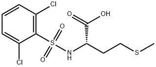 2-([(2,6-DICHLOROPHENYL)SULFONYL]AMINO)-4-(METHYLTHIO)BUTANOIC ACID Struktur