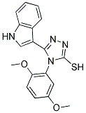 4-(2,5-DIMETHOXYPHENYL)-5-(1H-INDOL-3-YL)-4H-1,2,4-TRIAZOLE-3-THIOL Struktur