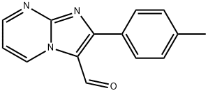 2-(4-METHYLPHENYL)IMIDAZO[1,2-A]PYRIMIDINE-3-CARBALDEHYDE Struktur