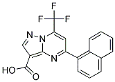 5-NAPHTHALEN-1-YL-7-TRIFLUOROMETHYL-PYRAZOLO[1,5-A]PYRIMIDINE-3-CARBOXYLIC ACID Struktur