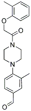 3-METHYL-4-(4-[(2-METHYLPHENOXY)ACETYL]PIPERAZIN-1-YL)BENZALDEHYDE Struktur