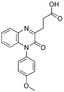 3-[4-(4-METHOXY-PHENYL)-3-OXO-3,4-DIHYDRO-QUINOXALIN-2-YL]-PROPIONIC ACID Struktur