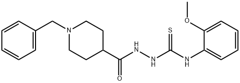 2-[(1-BENZYL-4-PIPERIDINYL)CARBONYL]-N-(2-METHOXYPHENYL)-1-HYDRAZINECARBOTHIOAMIDE Struktur