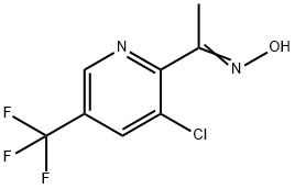 1-[3-CHLORO-5-(TRIFLUOROMETHYL)-2-PYRIDINYL]-1-ETHANONE OXIME Struktur