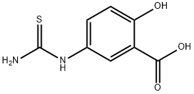 2-HYDROXY-5-THIOUREIDO-BENZOIC ACID Struktur