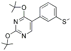 2,4-DITERT-BUTOXY-5-[3-(METHYLSULFANYL)PHENYL]PYRIMIDINE Struktur