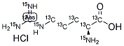 L-ARGININE-13C6, 15N4 HYDROCHLORIDE Struktur