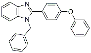 1-BENZYL-2-(4-PHENOXY-PHENYL)-1H-BENZOIMIDAZOLE Struktur