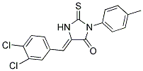 5-(3,4-DICHLORO-BENZYLIDENE)-2-THIOXO-3-P-TOLYL-IMIDAZOLIDIN-4-ONE Struktur