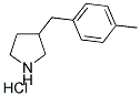 3-(4-METHYLBENZYL)PYRROLIDINE HYDROCHLORIDE Struktur