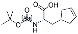 (S)-N-ALPHA-T-BUTYLOXYCARBONYL-3-(CYCLOPENTEN-4-YL)-ALANINE Struktur