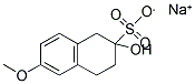 SODIUM 2-HYDROXY-6-METHOXY-1,2,3,4-TETRAHYDRO-NAPHTHALENE-2-SULFONATE Struktur