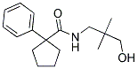 N-(3-HYDROXY-2,2-DIMETHYLPROPYL)(PHENYLCYCLOPENTYL)FORMAMIDE Struktur