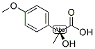 (S)-2-HYDROXY-2-METHYL(4-METHOXYBENZENE)ACETIC ACID Struktur