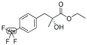 ETHYL (R)-2-HYDROXY-2-METHYL(4-TRIFLUOROMETHYLBENZENE)PROPANOATE Struktur