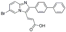 3-(2-BIPHENYL-4-YL-6-BROMO-IMIDAZO[1,2-A]PYRIDIN-3-YL)-ACRYLIC ACID Struktur