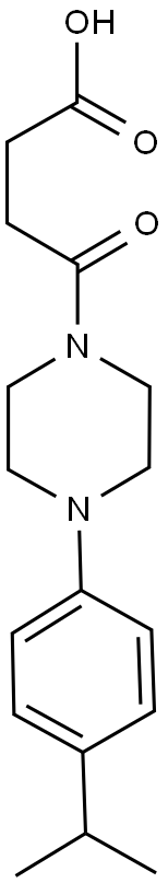 4-[4-(4-ISOPROPYLPHENYL)PIPERAZIN-1-YL]-4-OXOBUTANOIC ACID Struktur