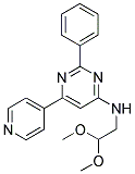 N-(2,2-DIMETHOXYETHYL)-2-PHENYL-6-PYRIDIN-4-YLPYRIMIDIN-4-AMINE Struktur