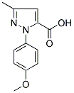 1-(4-METHOXYPHENYL)-3-METHYL-1H-PYRAZOLE-5-CARBOXYLIC ACID Struktur