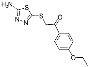 2-[(5-AMINO-1,3,4-THIADIAZOL-2-YL)THIO]-1-(4-ETHOXYPHENYL)ETHANONE Struktur