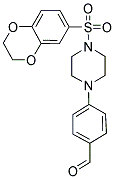 4-[4-(2,3-DIHYDRO-1,4-BENZODIOXIN-6-YLSULFONYL)PIPERAZIN-1-YL]BENZALDEHYDE Struktur