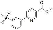 METHYL 6-(3-METHYLSULFONYLPHENYL)NICOTINATE Struktur