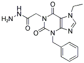 (3-BENZYL-7-ETHYL-2,6-DIOXO-2,3,6,7-TETRAHYDRO-PURIN-1-YL)-ACETIC ACID HYDRAZIDE Struktur