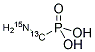 AMINOMETHYL PHOSPHONIC ACID 13C 15N Struktur