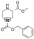 (S)-PIPERAZINE-1,3-DICARBOXYLIC ACID 1-BENZYL ESTER 3-METHYL ESTER Struktur