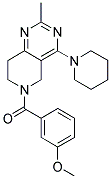 (3-METHOXY-PHENYL)-(2-METHYL-4-PIPERIDIN-1-YL-7,8-DIHYDRO-5H-PYRIDO[4,3-D]PYRIMIDIN-6-YL)-METHANONE Struktur