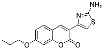 3-(2-AMINO-THIAZOL-4-YL)-7-PROPOXY-CHROMEN-2-ONE Struktur