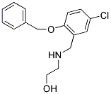 2-((2-(BENZYLOXY)-5-CHLOROBENZYL)AMINO)ETHANOL Struktur