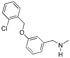 1-(3-((2-CHLOROBENZYL)OXY)PHENYL)-N-METHYLMETHANAMINE Struktur