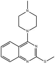 4-(4-METHYLPIPERAZINO)-2-(METHYLSULFANYL)QUINAZOLINE Struktur