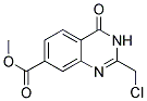 2-CHLOROMETHYL-4-OXO-3,4-DIHYDRO-QUINAZOLINE-7-CARBOXYLIC ACID METHYL ESTER Struktur