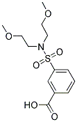 3-[[BIS(2-METHOXYETHYL)AMINO]SULFONYL]BENZOIC ACID Struktur