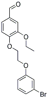 4-[2-(3-BROMO-PHENOXY)-ETHOXY]-3-ETHOXY-BENZALDEHYDE Struktur