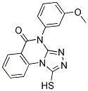 1-MERCAPTO-4-(3-METHOXYPHENYL)[1,2,4]TRIAZOLO[4,3-A]QUINAZOLIN-5(4H)-ONE Struktur