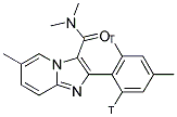 N,N,6-TRIMETHYL-2-([2,6-3H]-4 METHYLPHENYL)IMIDAZO[1,2-A]PYRIDINE-3ACETAMIDE Struktur