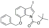 7-BENZYLOXY-3-IODOINDOLE-1-CARBOXYLIC ACID TERT-BUTYL ESTER Struktur