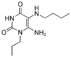 6-AMINO-5-(BUTYLAMINO)-1-PROPYLPYRIMIDINE-2,4(1H,3H)-DIONE Struktur