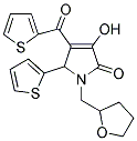 3-HYDROXY-1-(TETRAHYDROFURAN-2-YLMETHYL)-5-THIEN-2-YL-4-(THIEN-2-YLCARBONYL)-1,5-DIHYDRO-2H-PYRROL-2-ONE Struktur